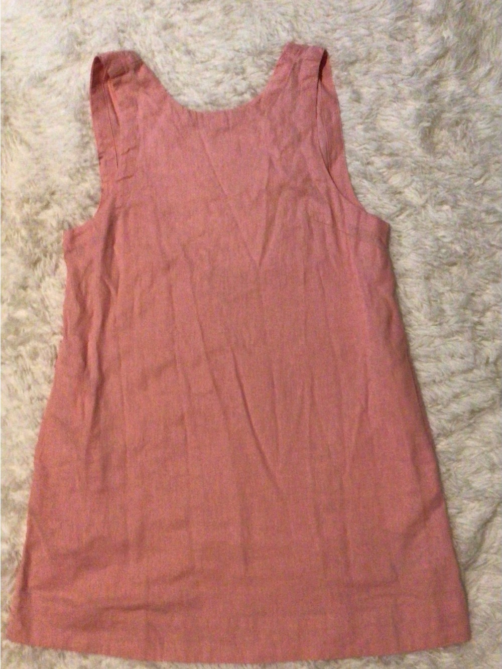 Free People Sleeveless Linen-Blend Dress in Dusty Pink-Awesome Back!
